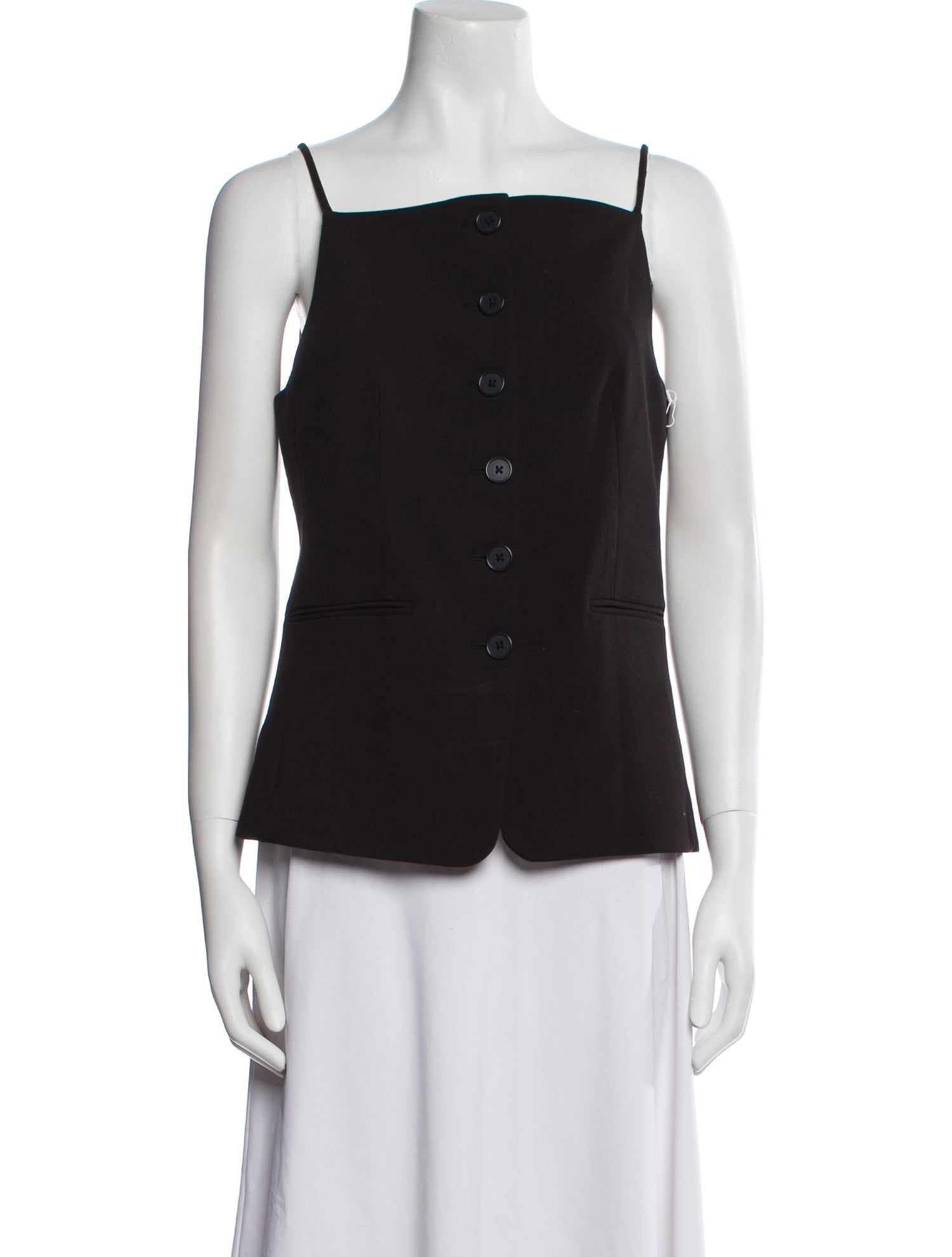 Staud Square Neckline Sleeveless Top