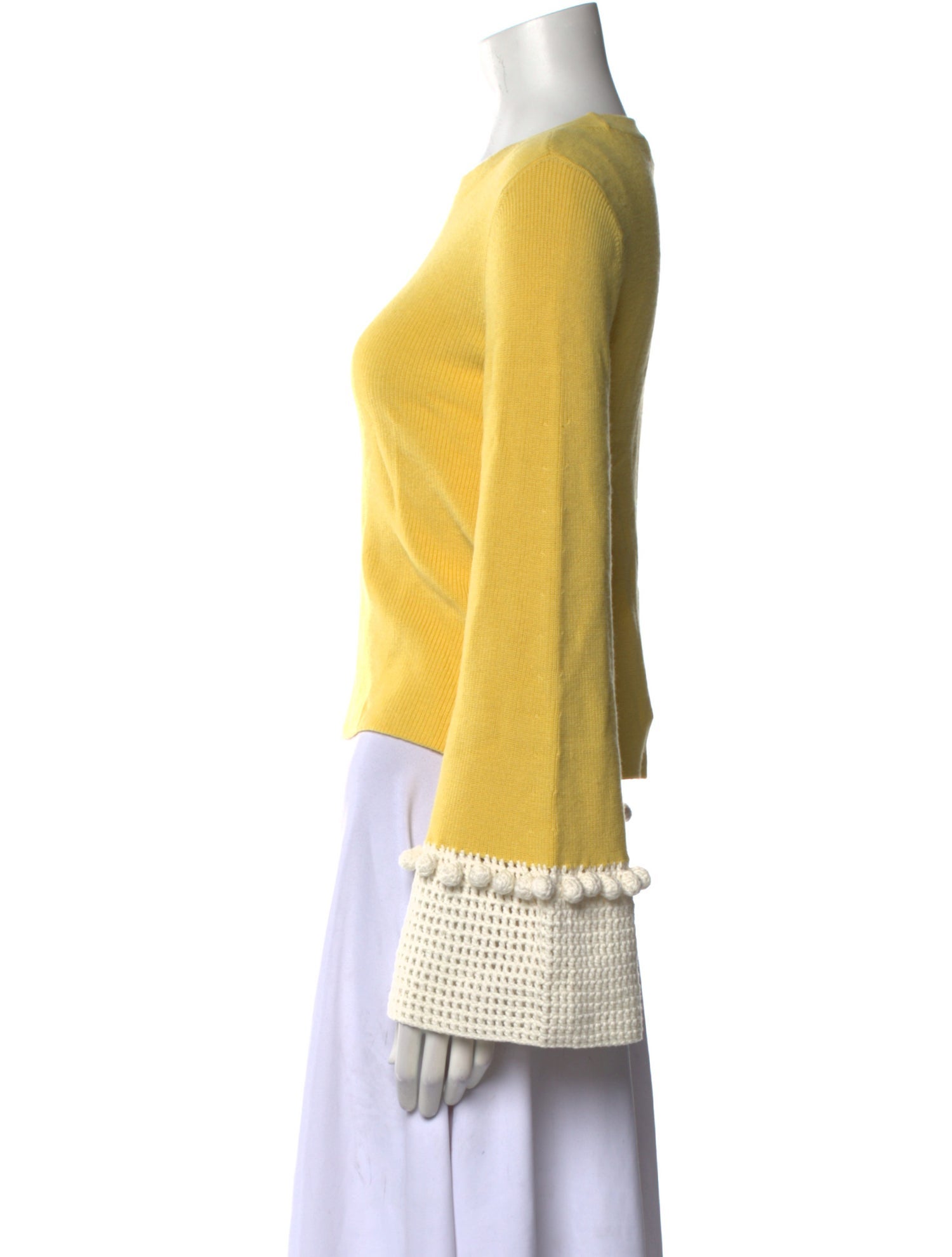 Staud Bateau Neckline Long Sleeve Top