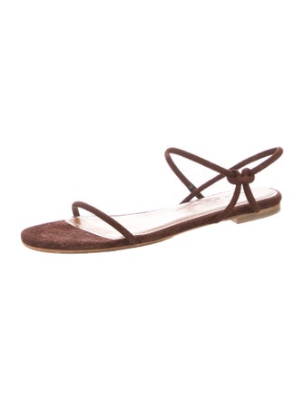 Staud Suede Slingback Sandals