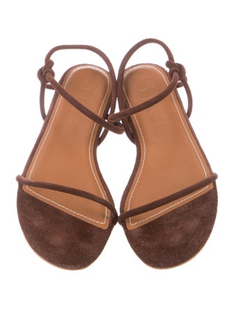 Staud Suede Slingback Sandals