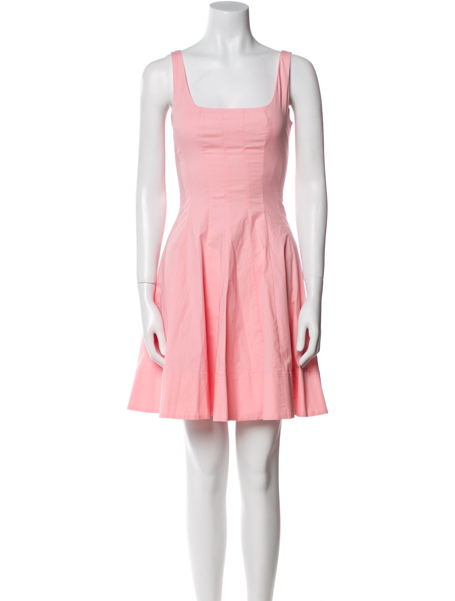 Staud Square Neckline Mini Dress