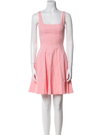 Staud Square Neckline Mini Dress