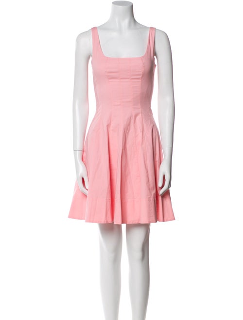 Staud Square Neckline Mini Dress
