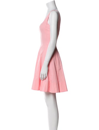 Staud Square Neckline Mini Dress