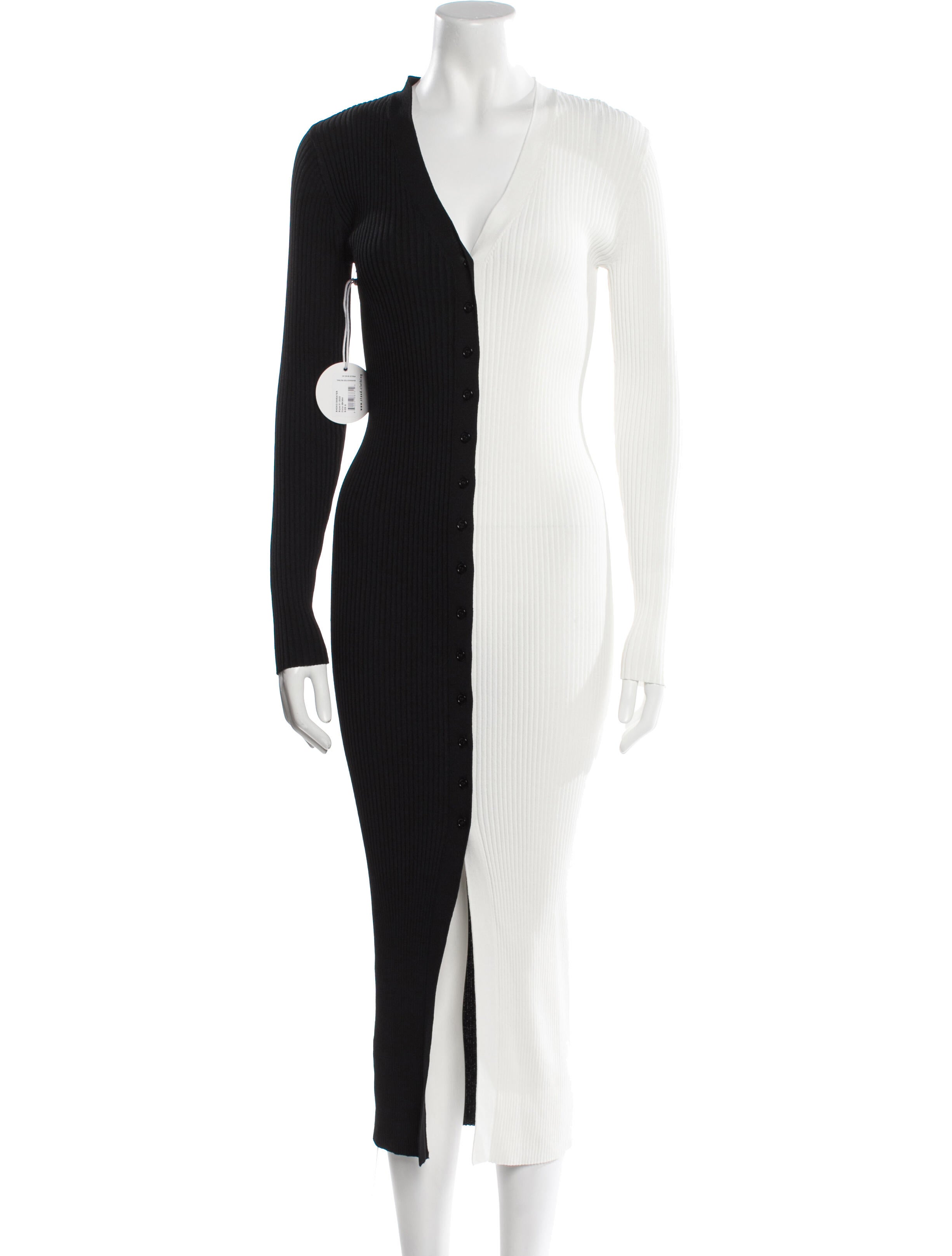 Staud V-Neck Long Dress