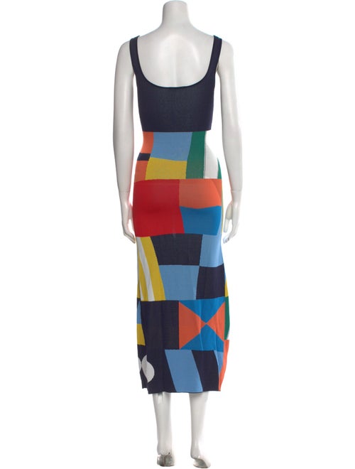 Staud Printed Long Dress