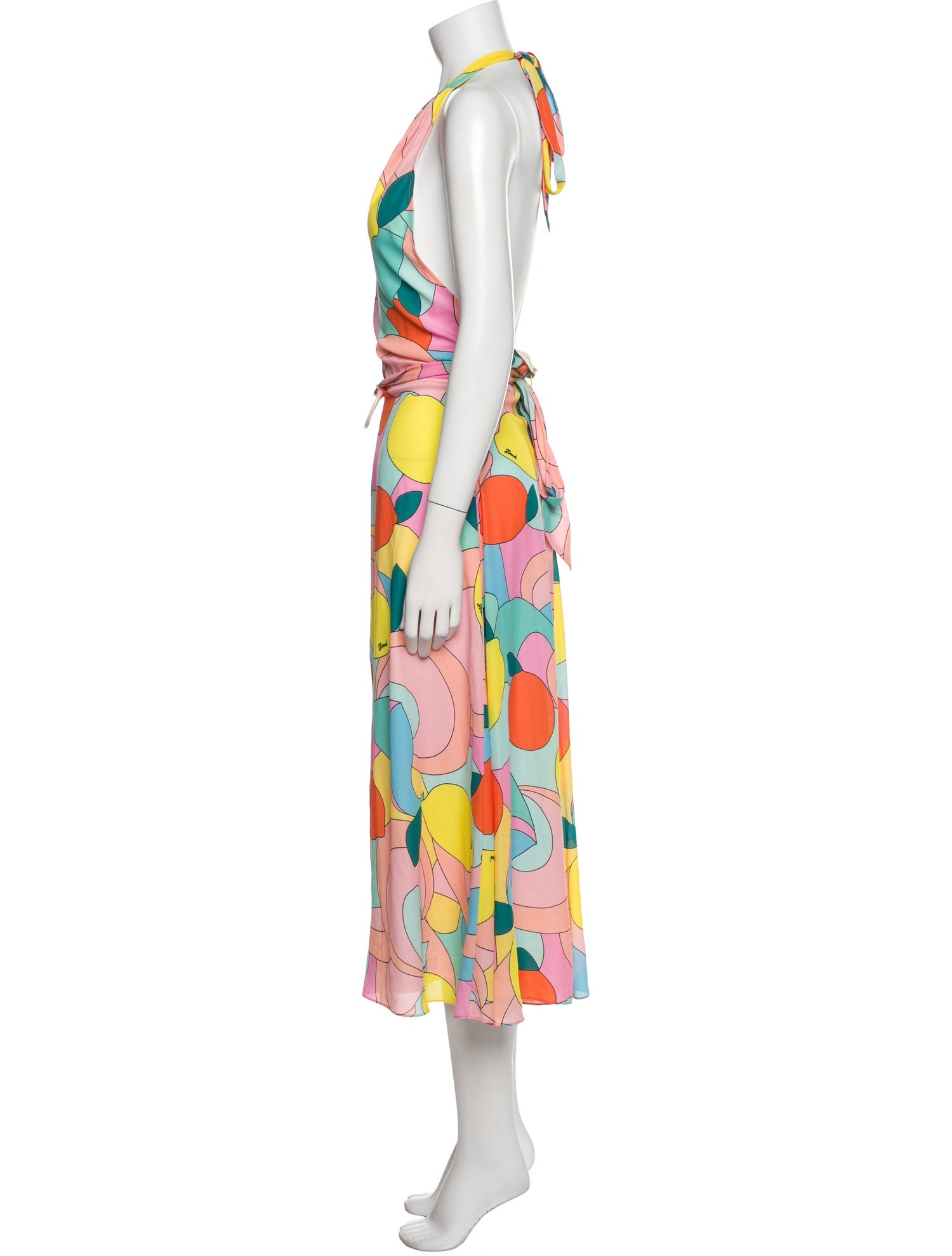 Staud Printed Long Dress