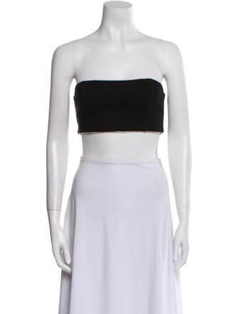 Staud Strapless Crop Top