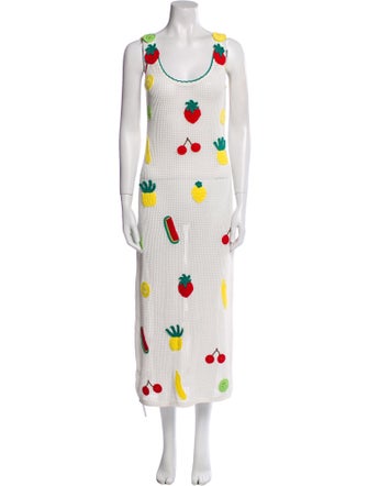 Staud Printed Long Dress