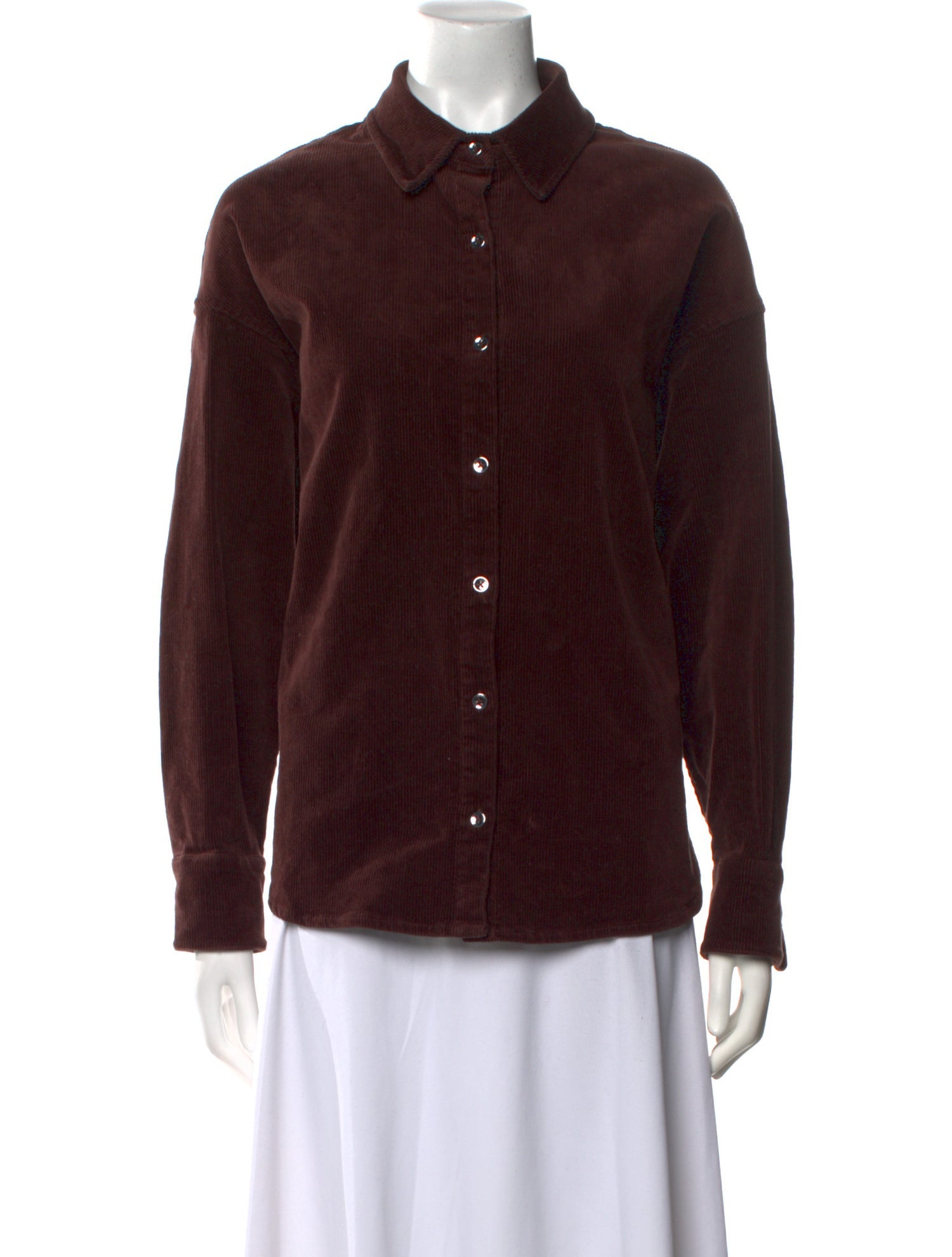 Staud Long Sleeve Button-Up Top