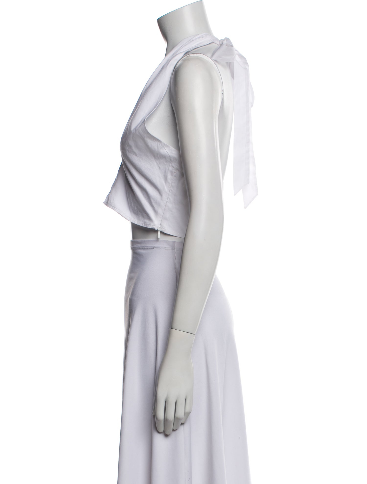 Staud V-Neck Sleeveless Crop Top