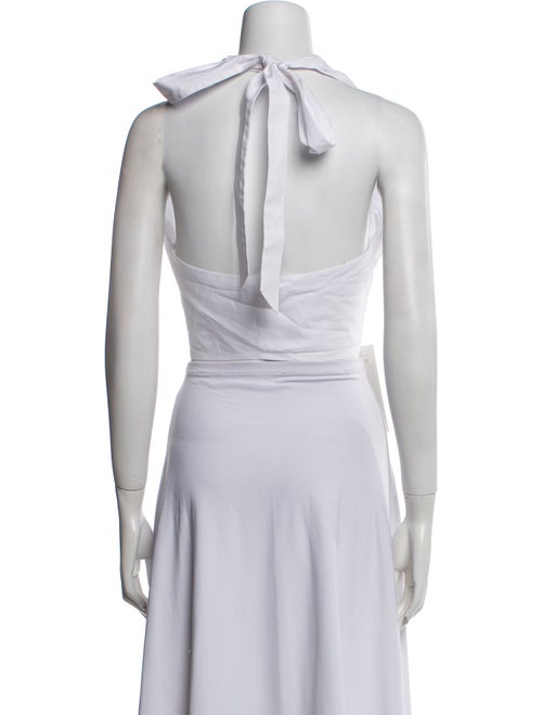 Staud V-Neck Sleeveless Crop Top