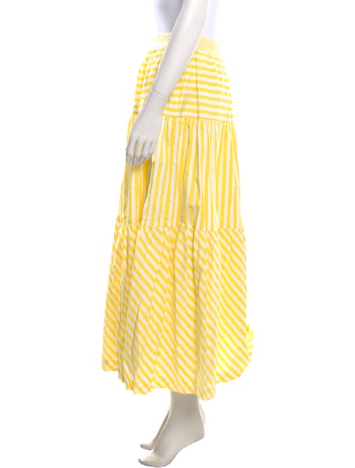 Staud Striped Midi Length Skirt