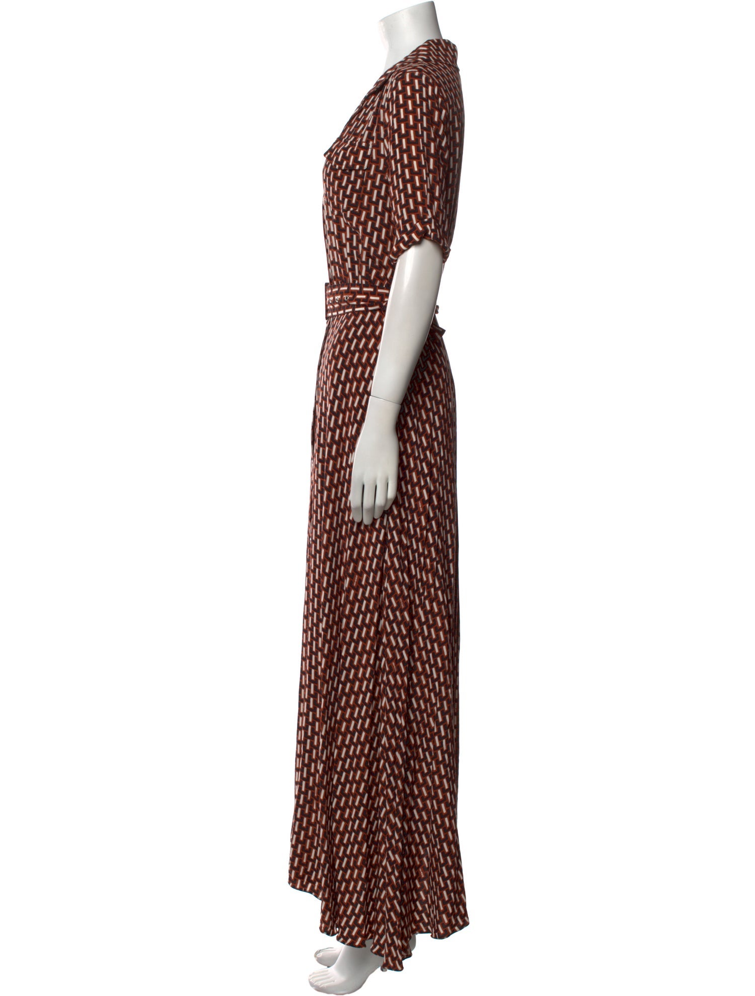 Staud Printed Long Dress