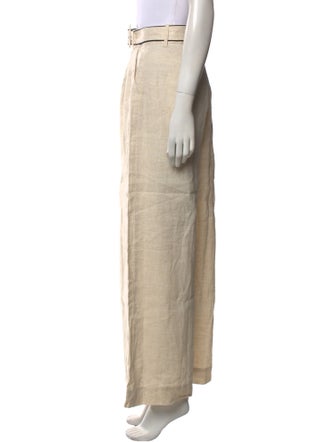 Staud Linen Wide Leg Pants
