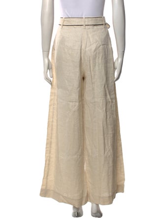 Staud Linen Wide Leg Pants