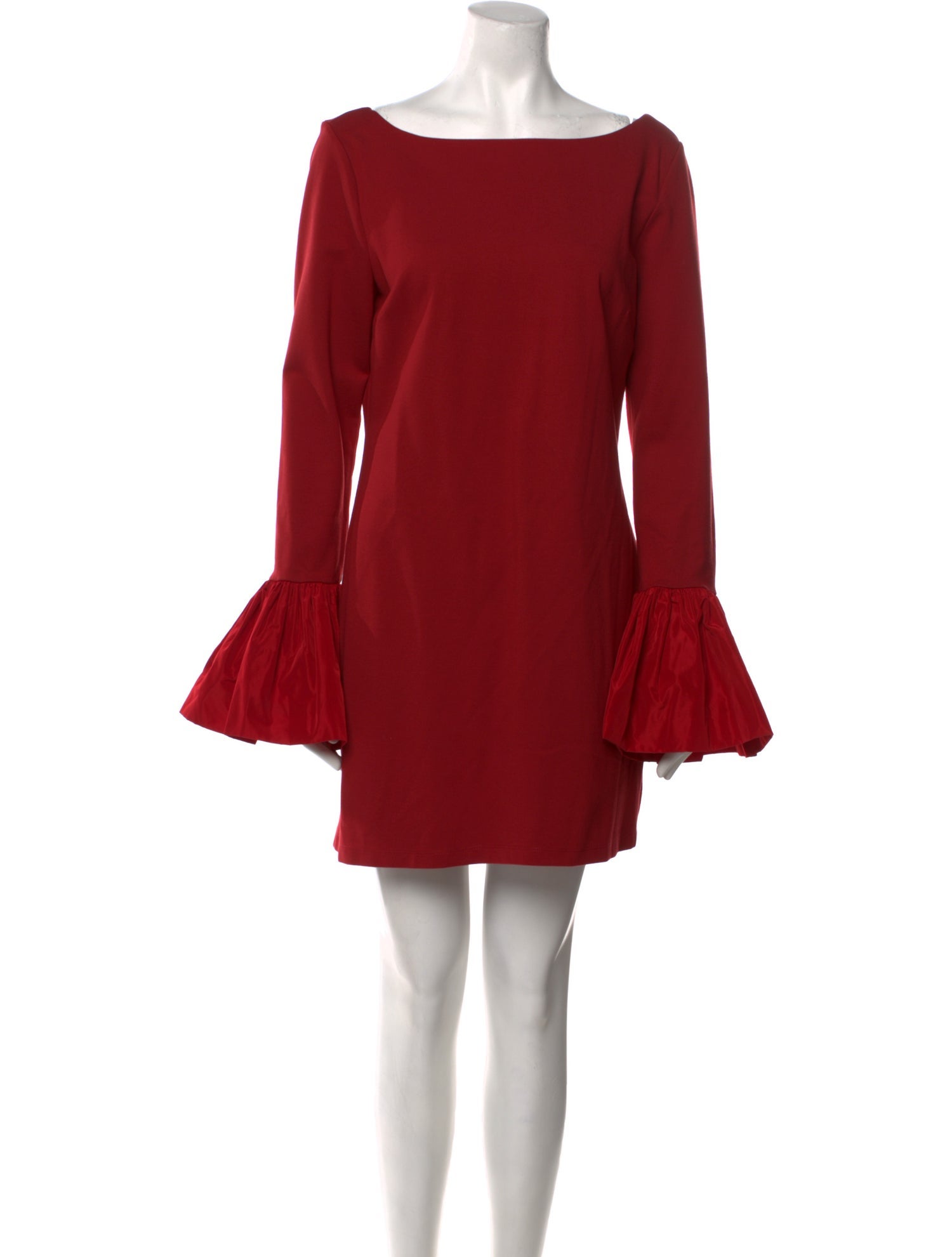 Staud Bateau Neckline Mini Dress