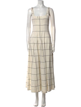 Staud Square Neckline Long Dress