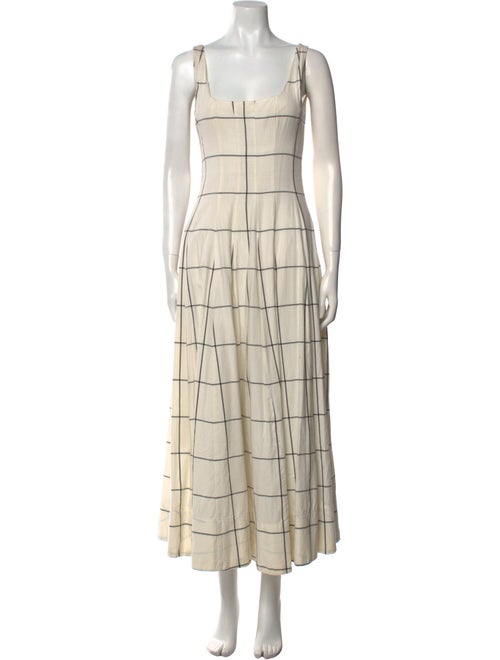 Staud Square Neckline Long Dress