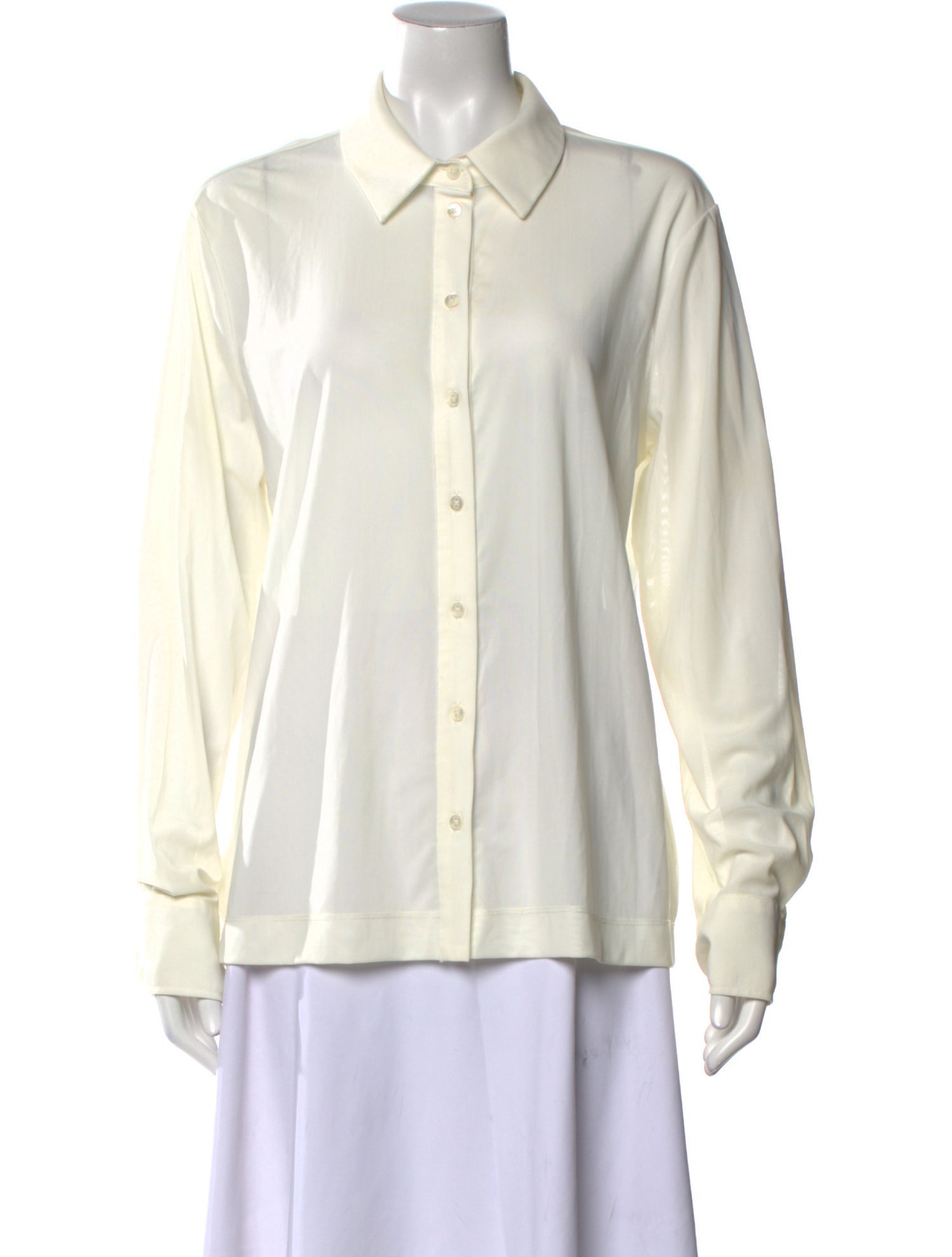 Staud Long Sleeve Button-Up Top
