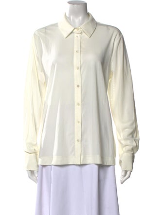 Staud Long Sleeve Button-Up Top
