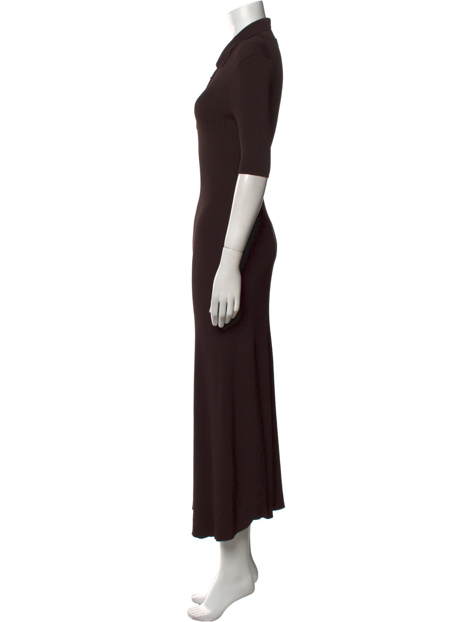 Staud V-Neck Long Dress