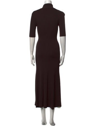 Staud V-Neck Long Dress