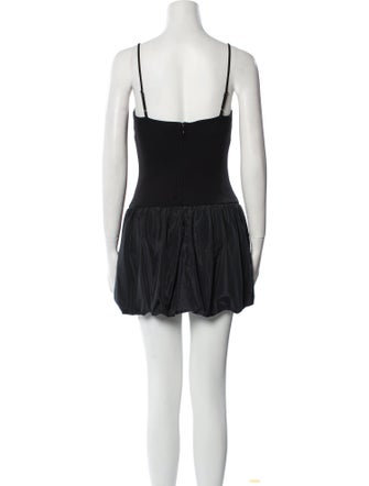 Staud Square Neckline Mini Dress