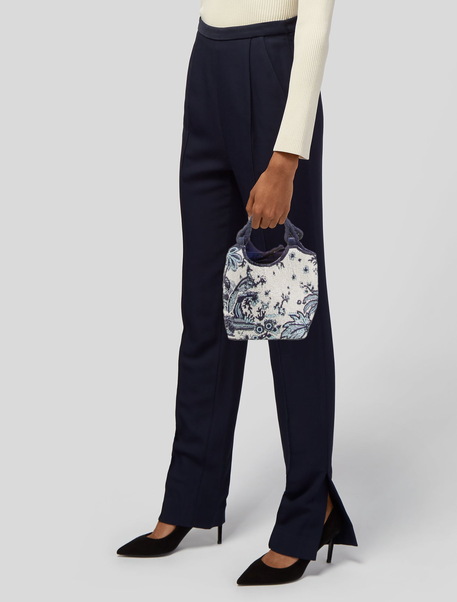 Staud Leather Top Handle Bag