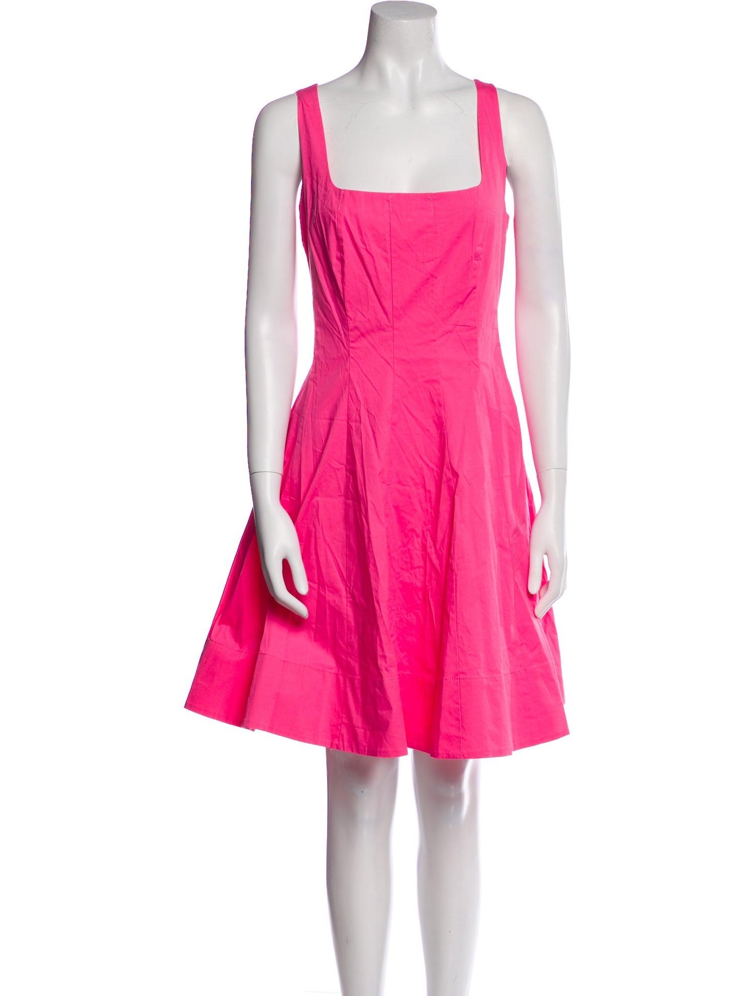 Staud Square Neckline Mini Dress