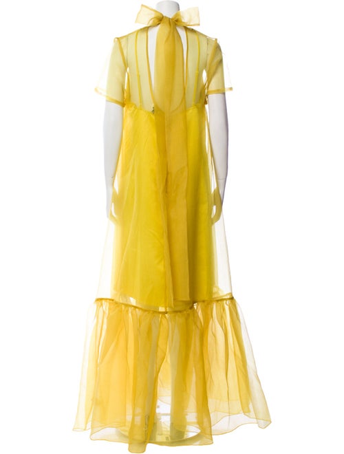 Staud Mock Neck Knee-Length Dress