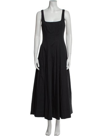 Staud Square Neckline Long Dress