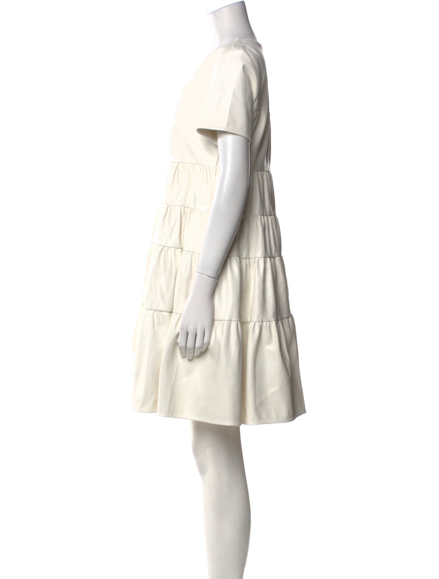 Staud V-Neck Mini Dress