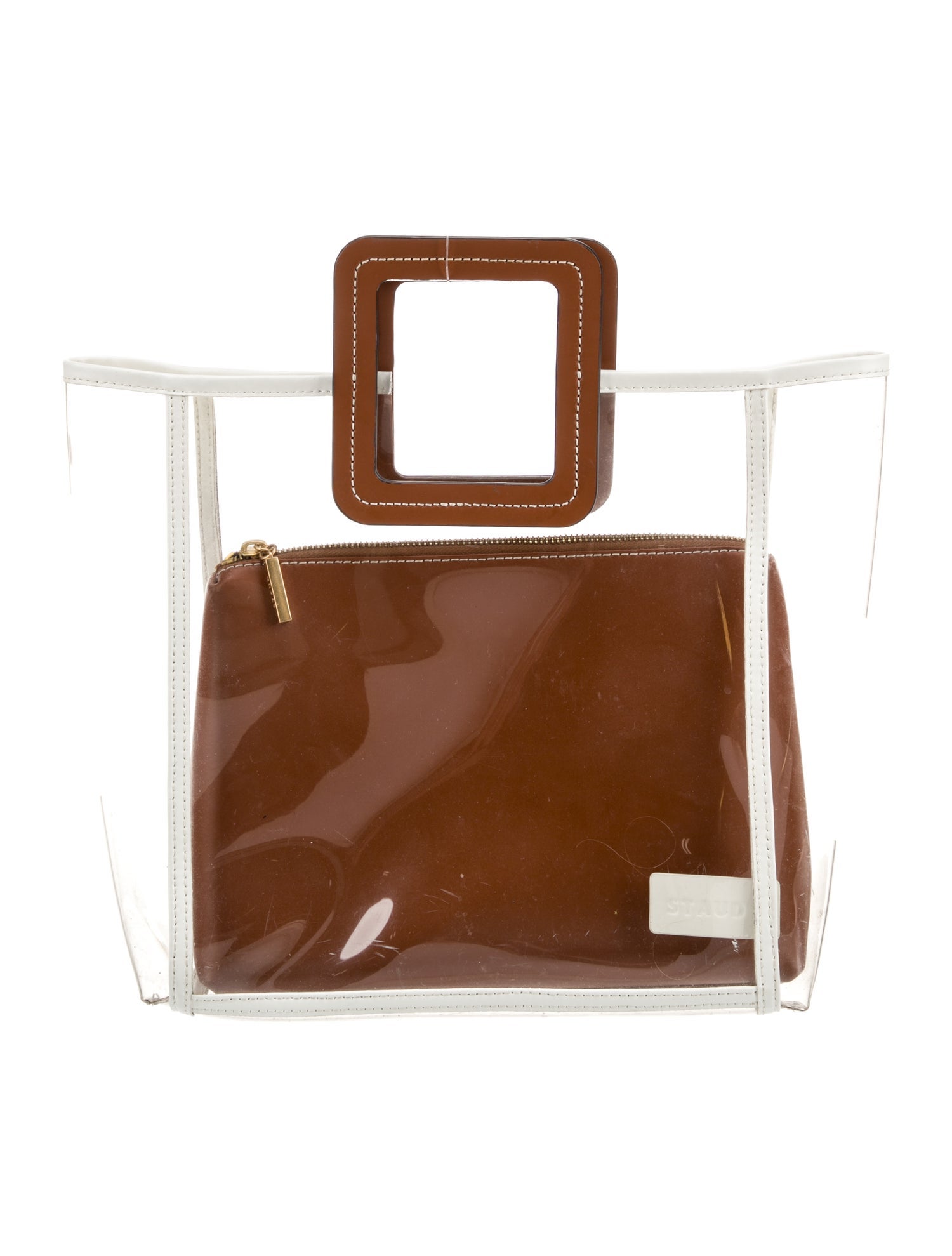 Staud PVC Top Handle Bag