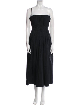 Staud Square Neckline Long Dress