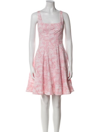 Staud Floral Print Mini Dress