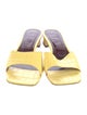 Staud Embossed Leather Slides