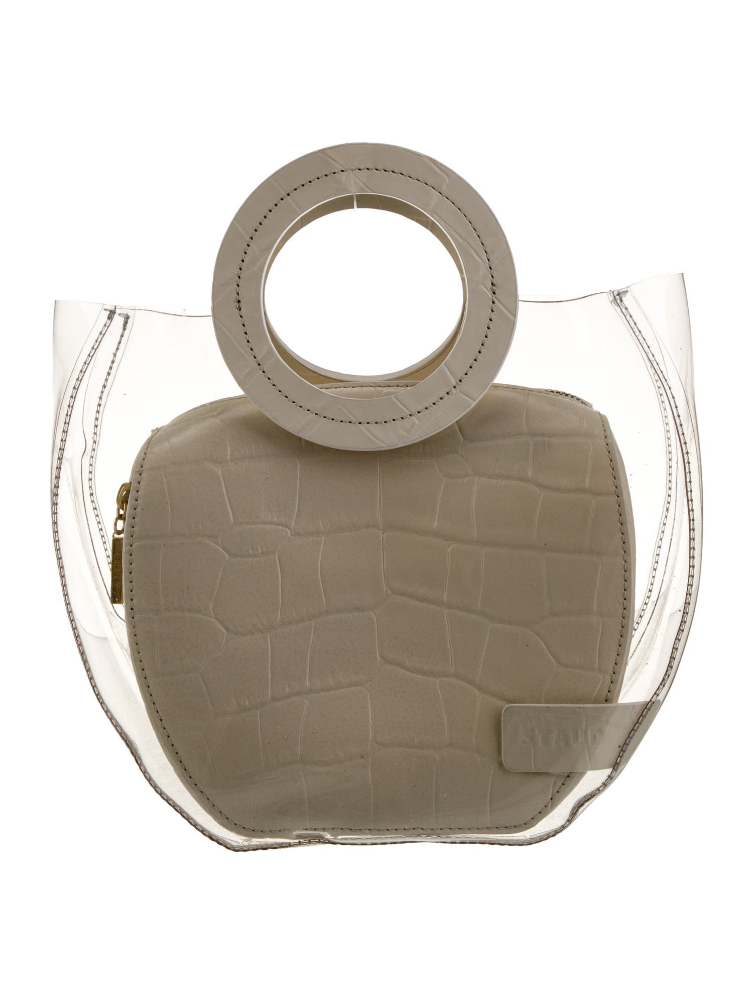 Staud PVC Top Handle Bag