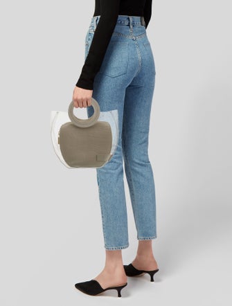 Staud PVC Top Handle Bag