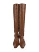 Staud Embossed Leather Riding Boots