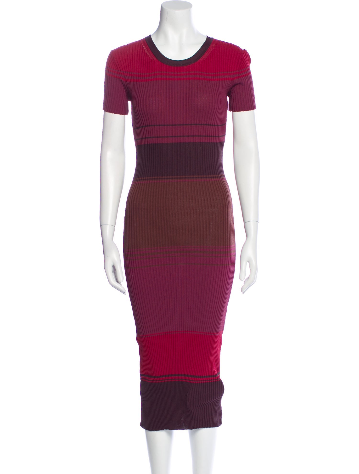 Staud Crew Neck Midi Length Dress