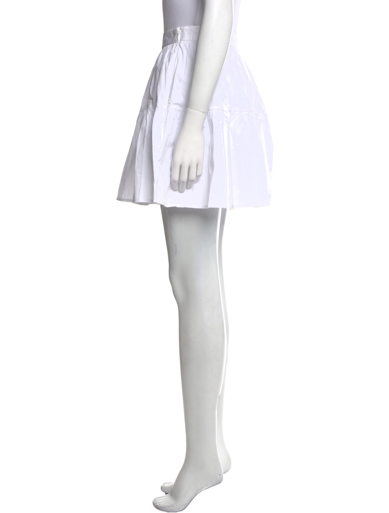 Staud Pleated Accents Mini Skirt