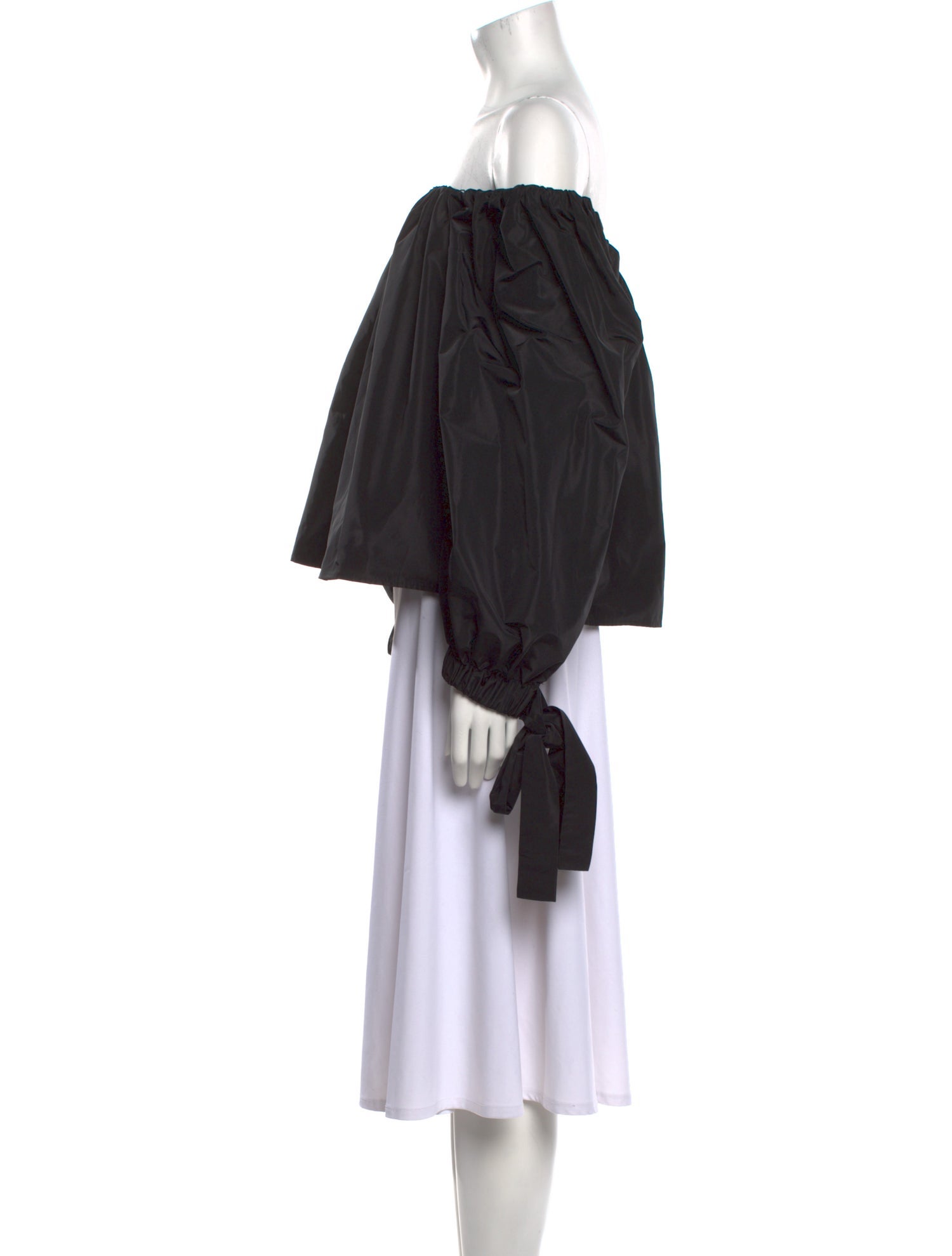 Staud Off-The-Shoulder Long Sleeve Blouse