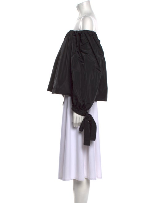 Staud Off-The-Shoulder Long Sleeve Blouse