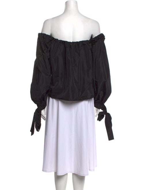 Staud Off-The-Shoulder Long Sleeve Blouse
