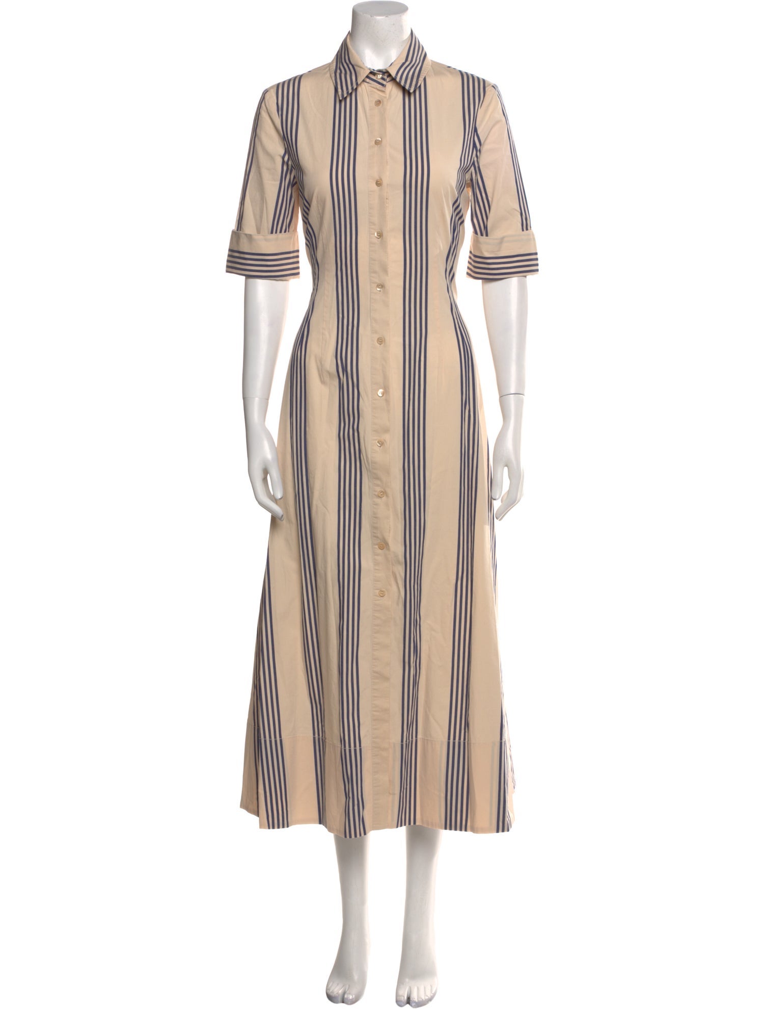 Staud Striped Long Dress