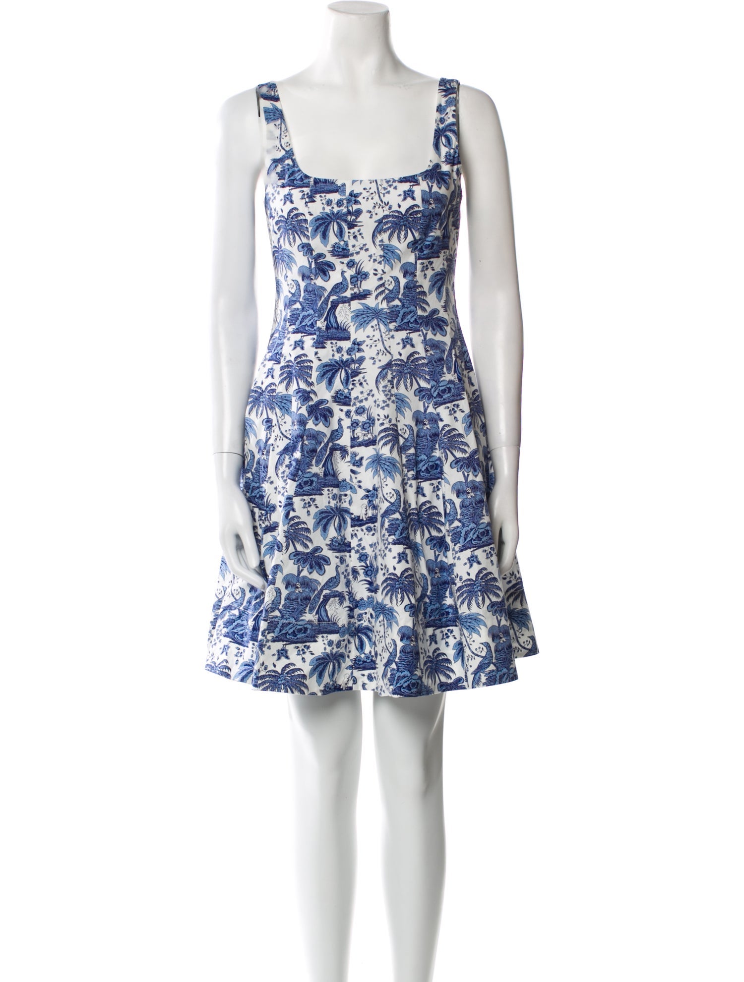 Staud Floral Print Mini Dress