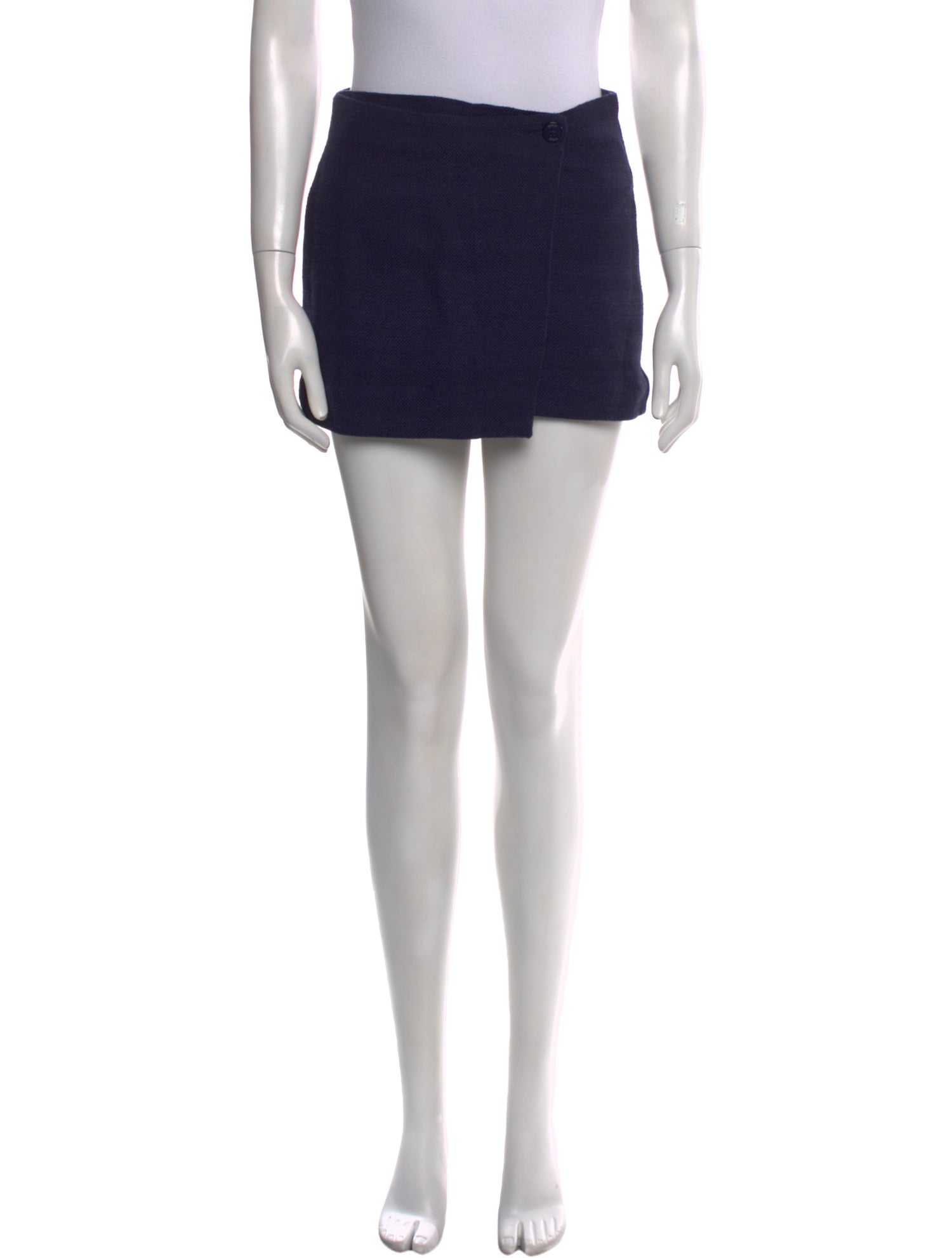 Staud Grosgrain Trim Mini Skirt