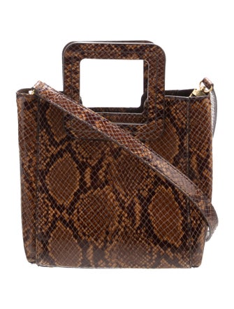 Staud Embossed Leather Shoulder Bag