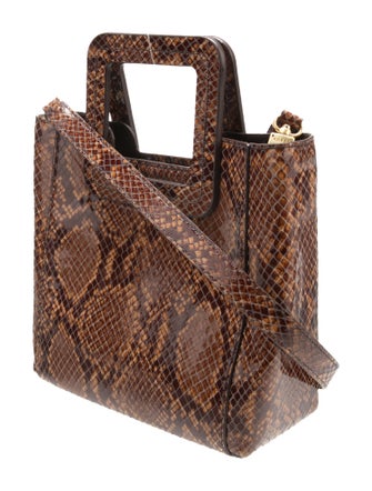 Staud Embossed Leather Shoulder Bag